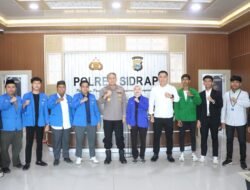 HMI & PMII Bersama Polres Sidrap Kompak Wujudkan Stigma Positif Kabupaten Sidrap
