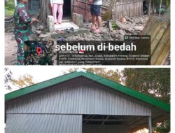 Rasa Syukur Terpancar Di Wajah Bapak Bangun Dan Istrinya Ibu Nahlan Inpiannya  Miliki Rumah Layak Huni  Terwujud Berkat  TMMD Ke 129 Kodim 1404/Pinrang