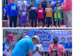 Abtusias Warga Padati Lapangan Desa Panrang turut ikuti Lomba Rakyat,Rayakan HUT  Ke 25 Partai Demokrat