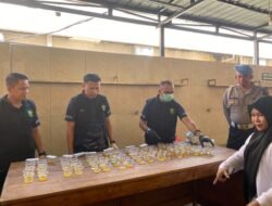 Kapolres Pinrang Tinjau Pemeriksaan Gaktibin Dan Urine Personil Oleh Bidpropam Dan Biddokes Polda Sulsel