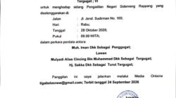 PANGGILAN UMUM: LAWATANG SELAKU TURUT TERGUGAT VI DIPANGGIL HADIR PERSIDANGAN