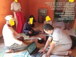 Tim CDR Disdukcapil Pinrang Gelar Aksi Jemput Bola Di Desa Kaballangang