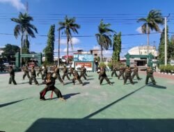 Kodim 1420/Sidrap Gelar Latihan Pencak Silat Militer
