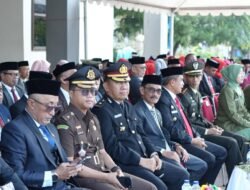 Waka Polres Pinrang Beserta PJU Hadiri Upecara Hari Kesaktian Pancasila Diger Di Halaman Kantor Bupati Pinrang