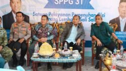 Wakil Bupati Pinrang Hadiri Acara Daring Peluncuran SPPG 3T Di Desa Sali Sali