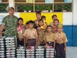 Babinsa Kodim 1420/Sidrap Dampingi Pendistribusian 64.693 Paket Makan Bergizi Gratis di Wilayah Kabupaten Sidrap