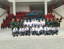 Wakili Dandim 1420/Sidrap, Kasdim Sambut Rombongan Bhakti Kadet UNHAN RI di Sekolah Rakyat