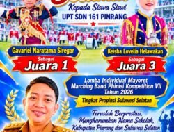 Bikin Bangga UPT SDN 161 Pinrang Borong Juara  Bayoret  Tingkat Provinsi Sulawesi Selatan 2026