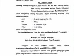 PANGGILAN UMUM — ODANG (TURUT TERGUGAT XII)