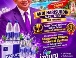 Harumkan  Nama Pinrang Di Tingkat Nasional, Andi. Harisuddin Konsisten  Catat Omset Penjualan Air Alkali Izaura Terbesar Se – Indonesia