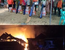 Tiga Rumah Di Pinrang Ludes Terbakar, Kerugian Ditaksir Capai Satu Meliar